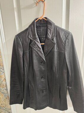 Vintage Avanti Black Leather Jacket, S